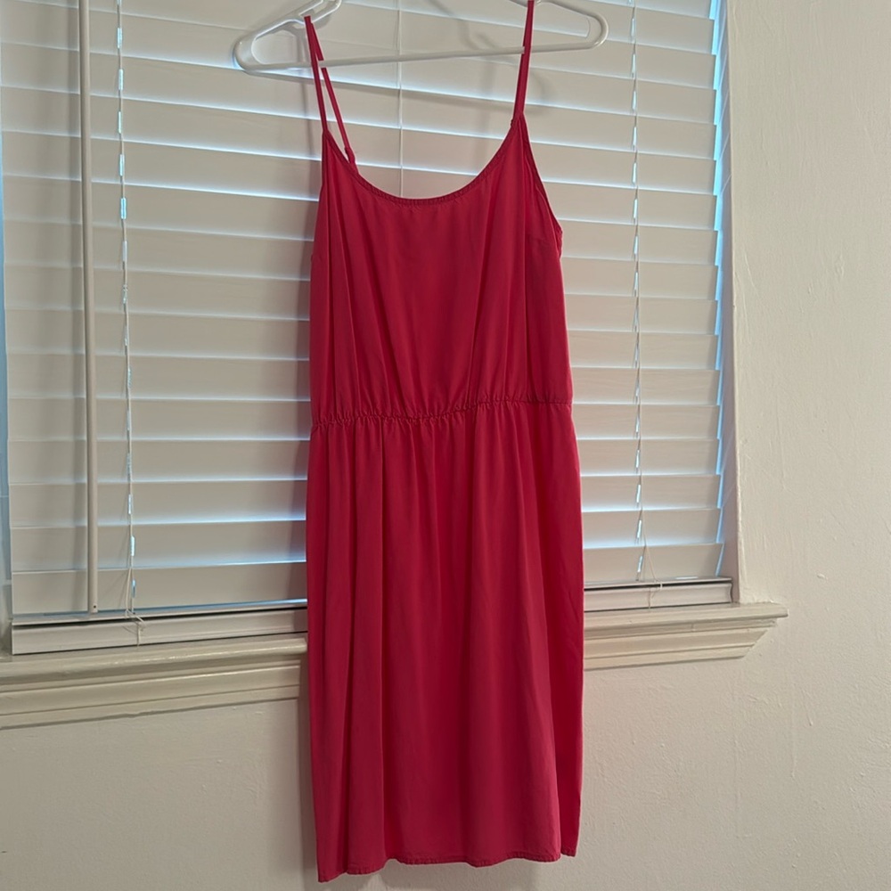 Old Navy hot pink spaghetti strap summer dress